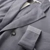 A grey fitted suit jacket for men's business formal single-breasted casual suit jacket Application Scenario
